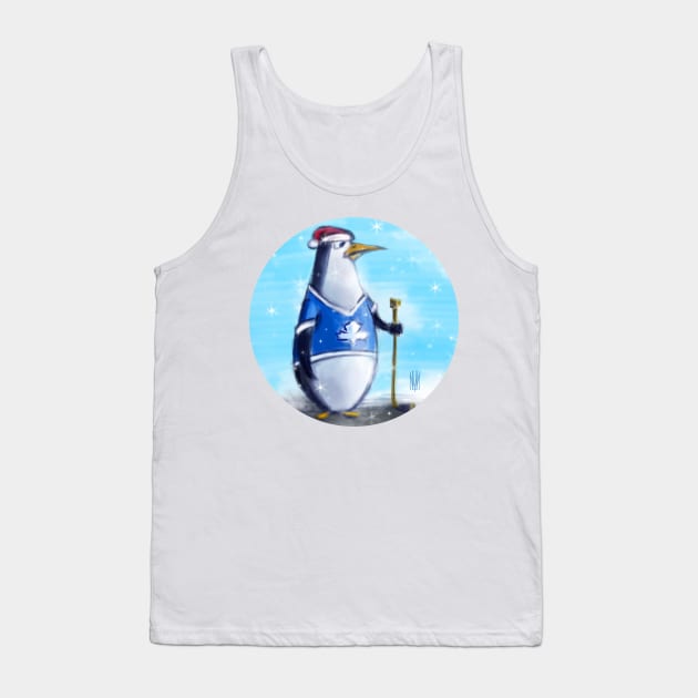 Hockey Penguin Tank Top by nickmelia18